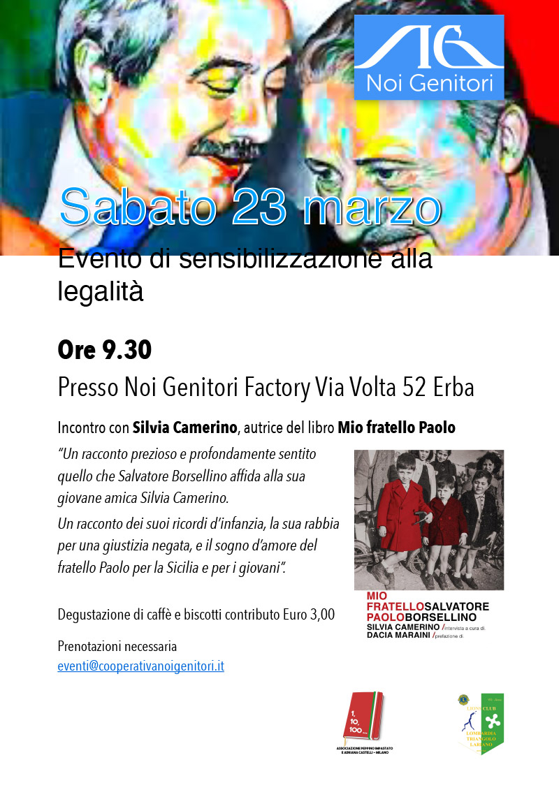 manifesto incontro Mio Fratello Paolo